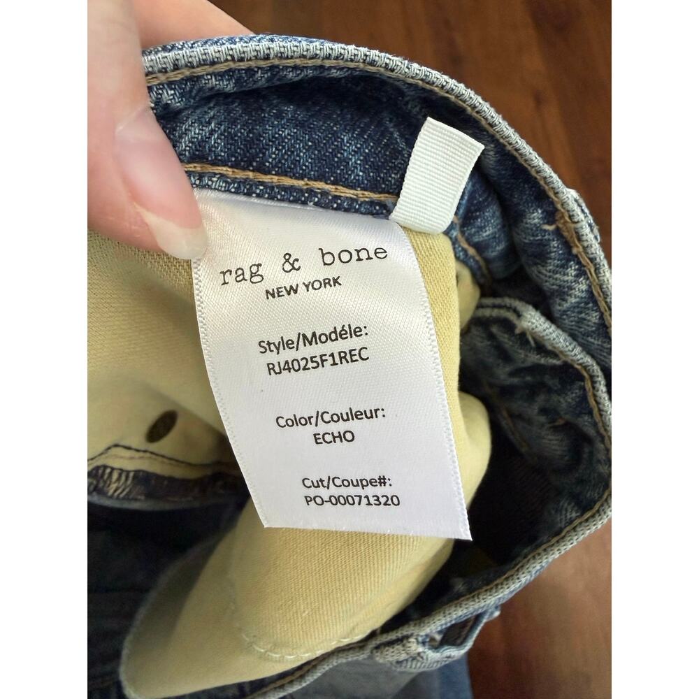 Rag & Bone Saige Low Rise Relaxed Straight Jeans Sz 26 Casual Denim Grunge - Picture 8 of 9
